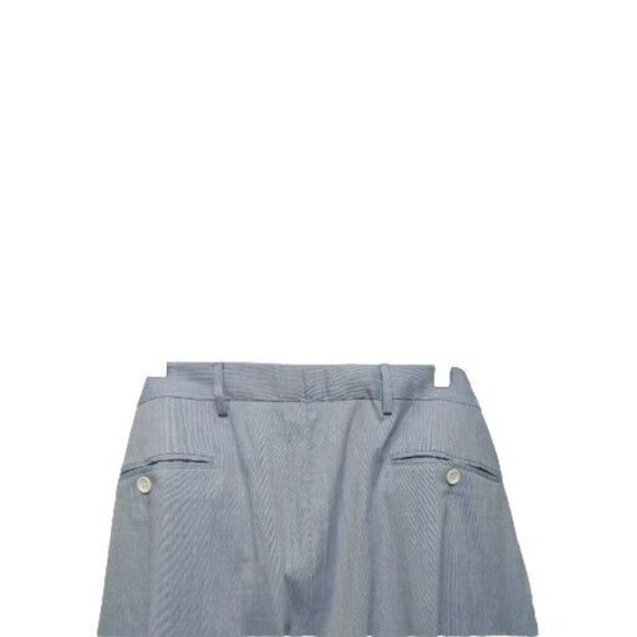 Men's Carroll & Co Bev. Hills Blue White Stripe Dress Pant 38 Italy Preppy Golf - Picture 6 of 6